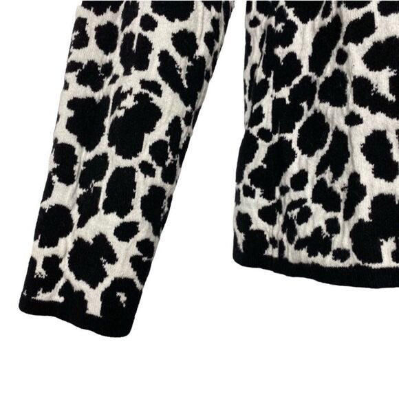 Vince Camuto Leopard Print Long Sleeve Sweater L - Picture 6 of 7